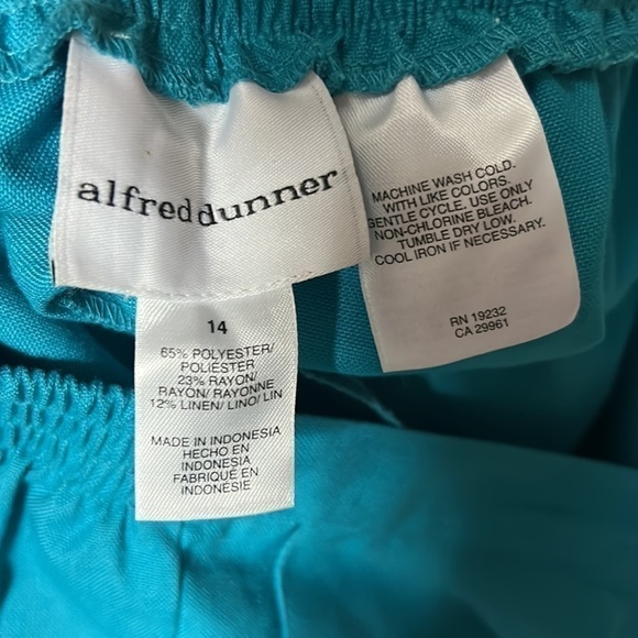 ALFRED Dunner Samba Teal Pants NWT - Picture 4 of 5